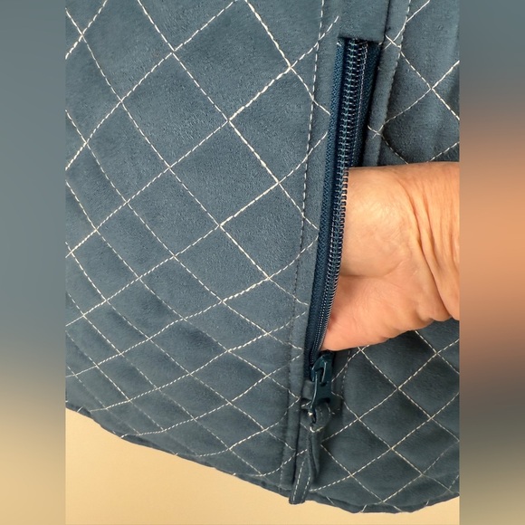 Outback Trading Co Ladies Grand Prix Quilted Vest Blue Size SM BARN VEST - Picture 5 of 14